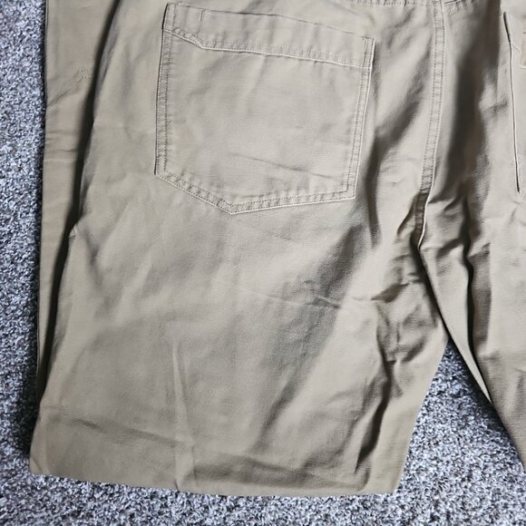 Under Armour Tan/Red Logo Kahki Mens Waist Size 40x32 Loose Fit Denim Jeans - Picture 4 of 12